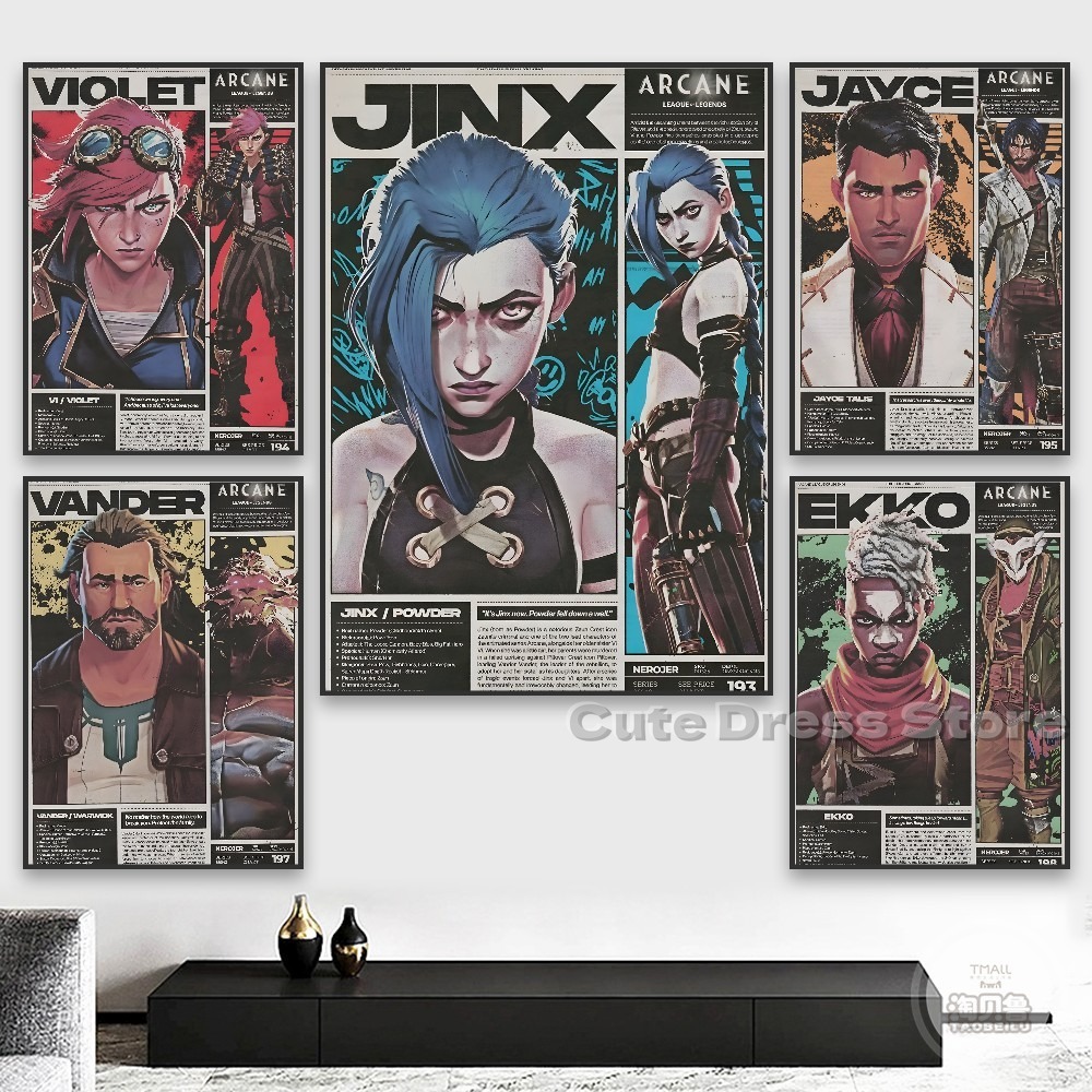 Esports Gaming Poster - Impresión en lienzo de Arcane, arte