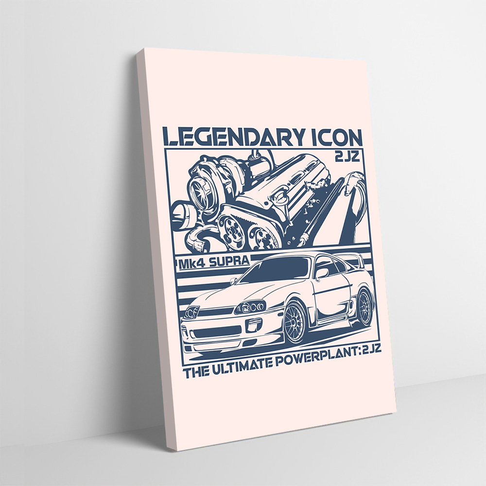 Esports Gaming Poster - MK4 coche deportivo 2JZ, póster de