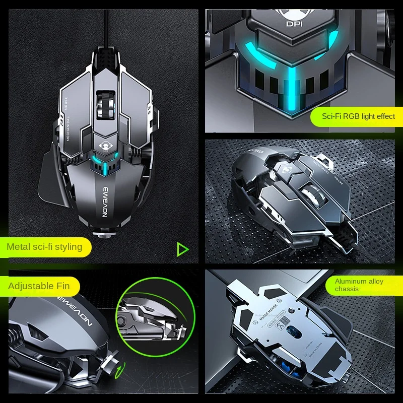 Ratón para juegos MK500 Esport - Esports Gaming Mouse Weight Adjustable reseña y precio
