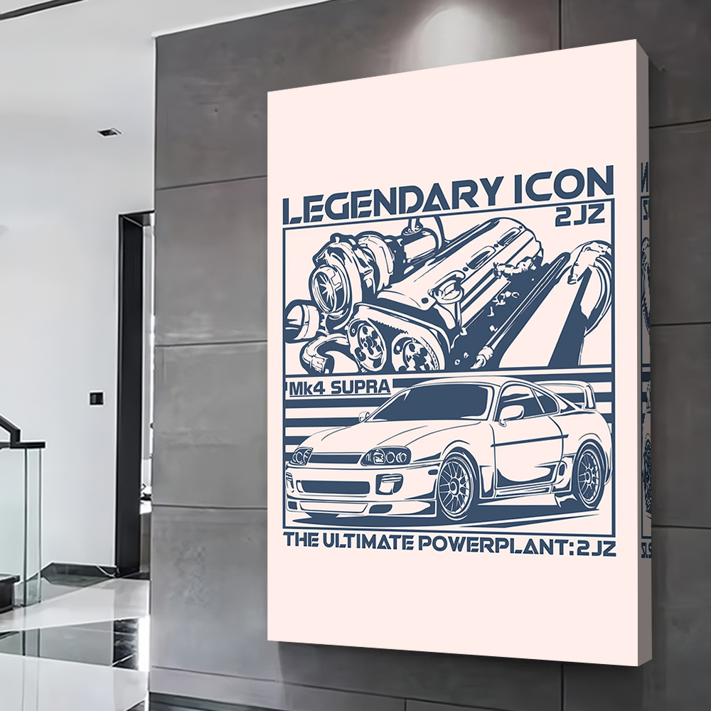 MK4 coche deportivo 2JZ, póste - Esports Gaming Poster reseña y precio