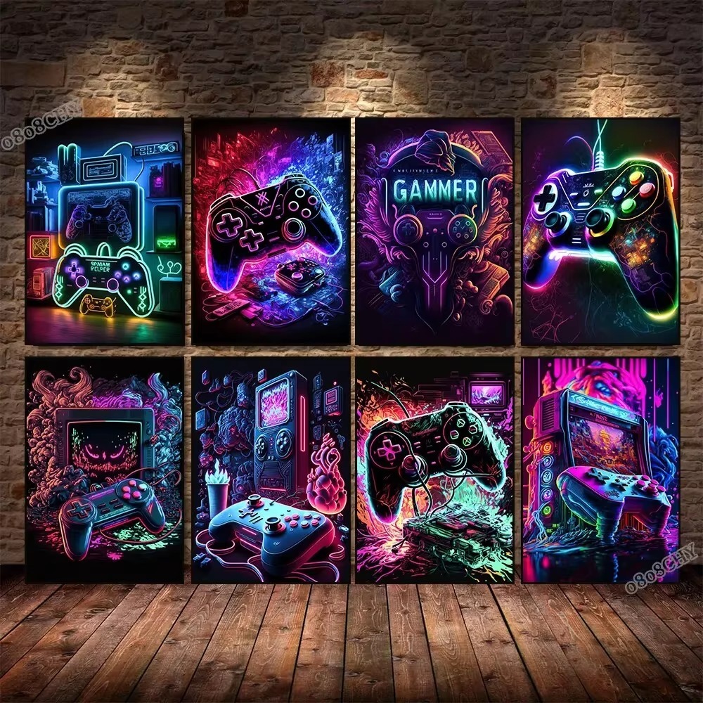 Pinturas en lienzo de juego de - Esports Gaming Poster reseña y precio