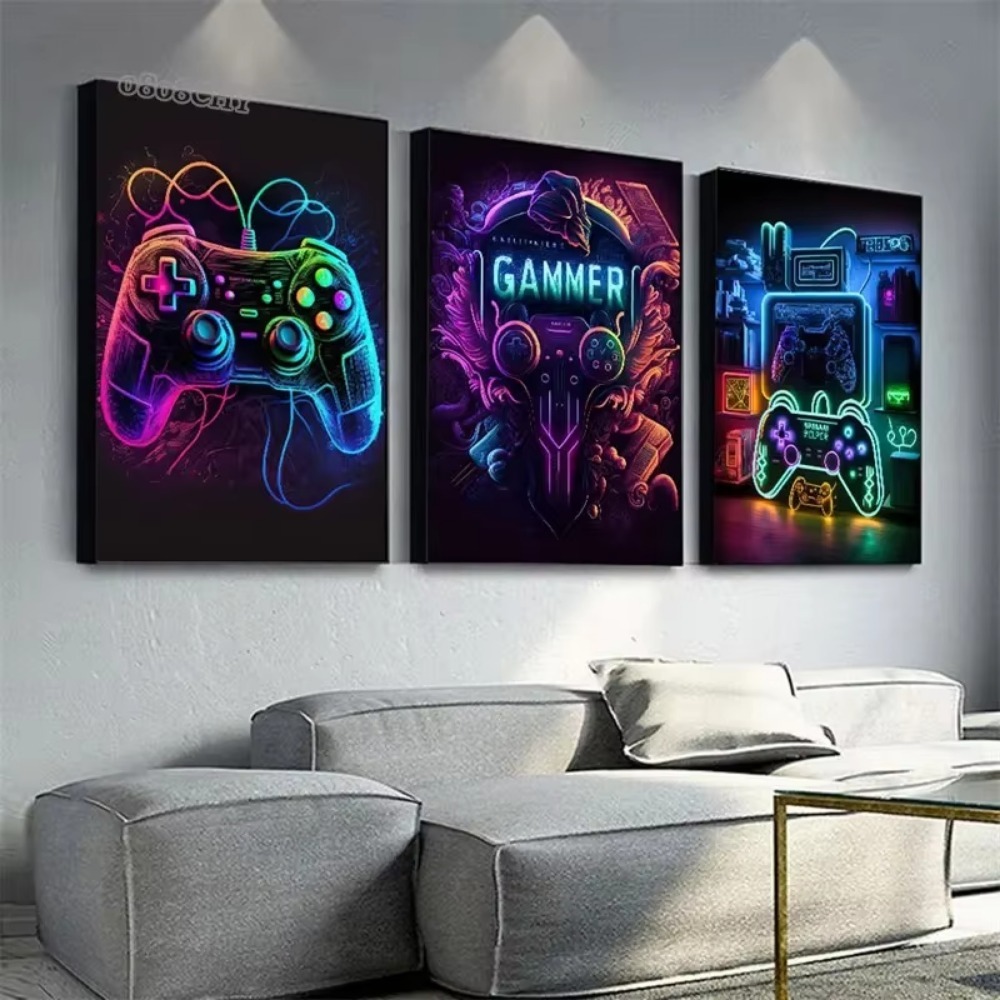 Pinturas en lienzo de juego de - Esports Gaming Poster reseña y precio