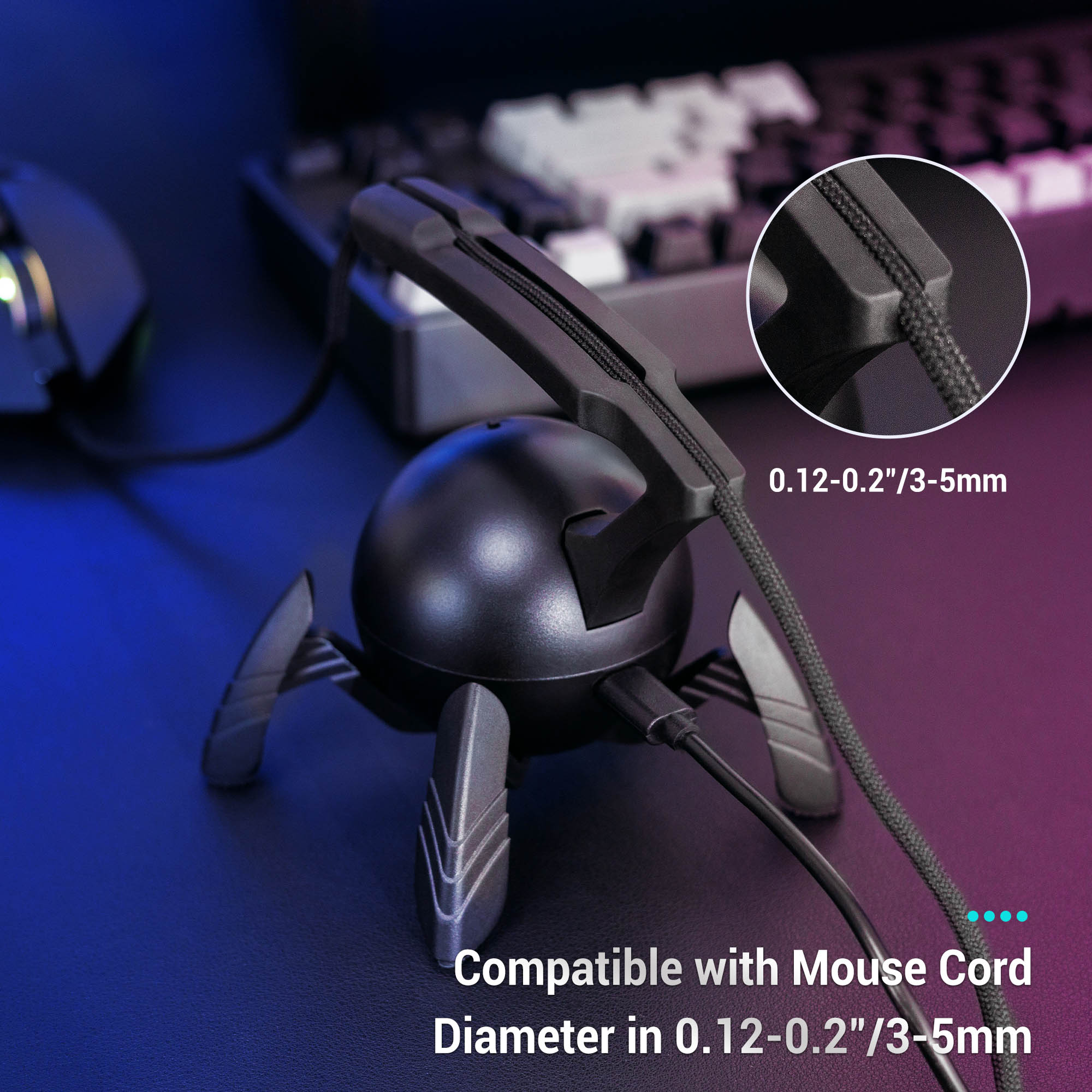 Gestión de cables de ratón par - Esports And Gaming Management reseña y precio