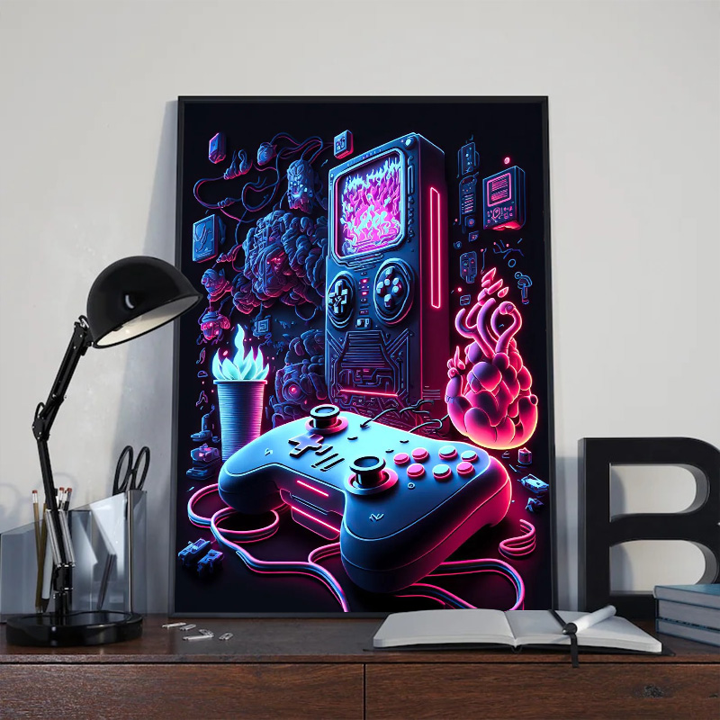 Neon Pop Cool Gaming cuadro so - Esports Gaming Poster reseña y precio
