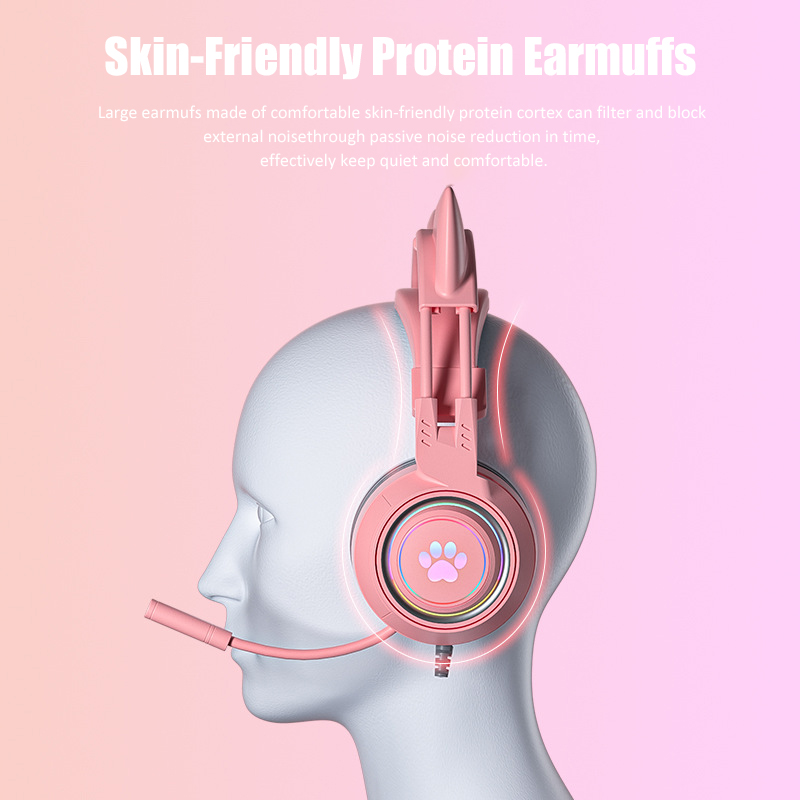 Auriculares con orejas de gato - Esports Gaming Headphones reseña y precio