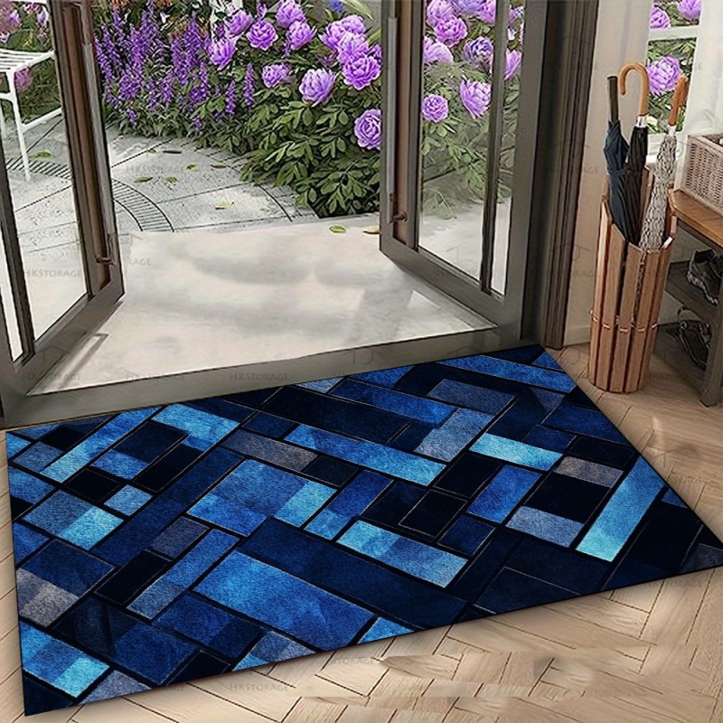Alfombra Geométrica Azul Nórdi - Esports Gaming Hotel reseña y precio